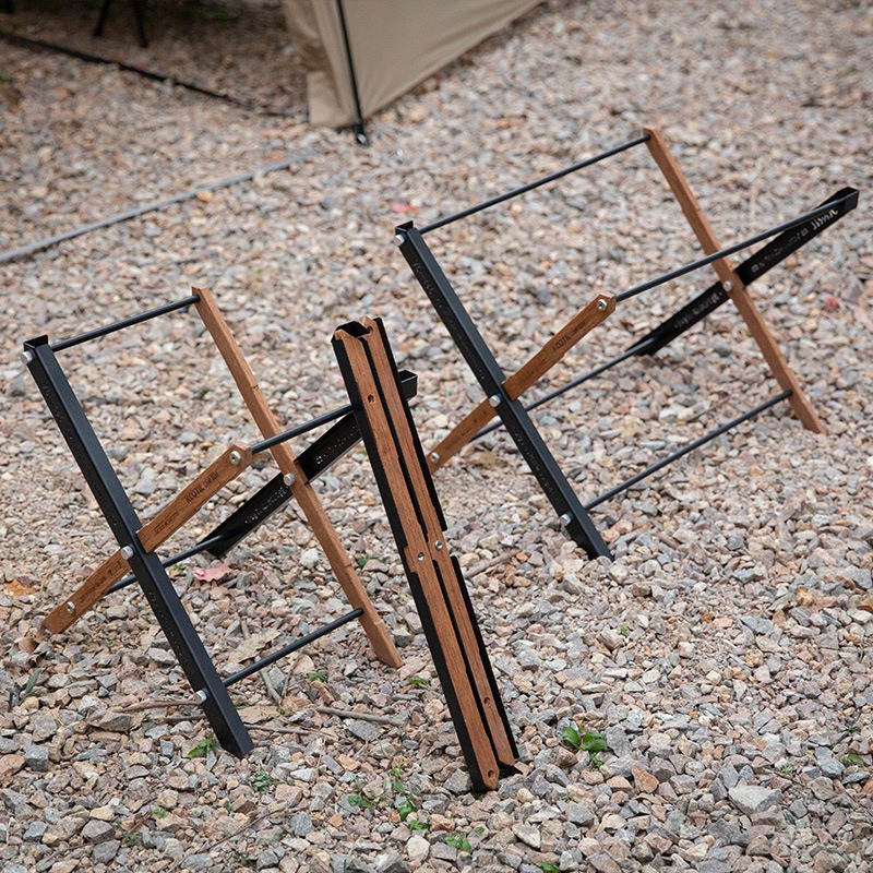 Camping Cooking Organizer - Tables de camping pliantes portables, panier