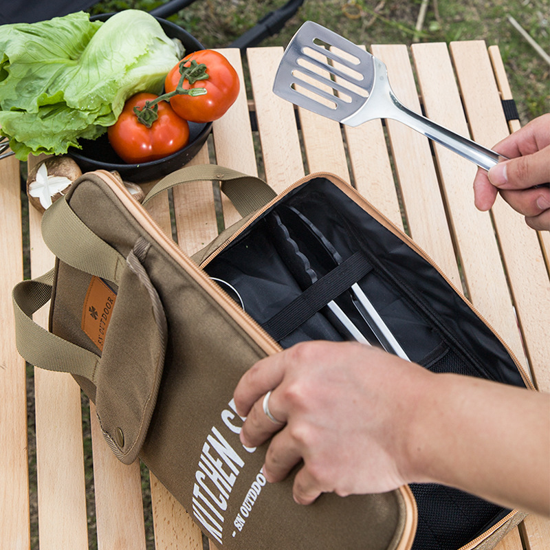 Ensemble de 8 ustensiles de cu - Camping Cooking Organizer avis et prix