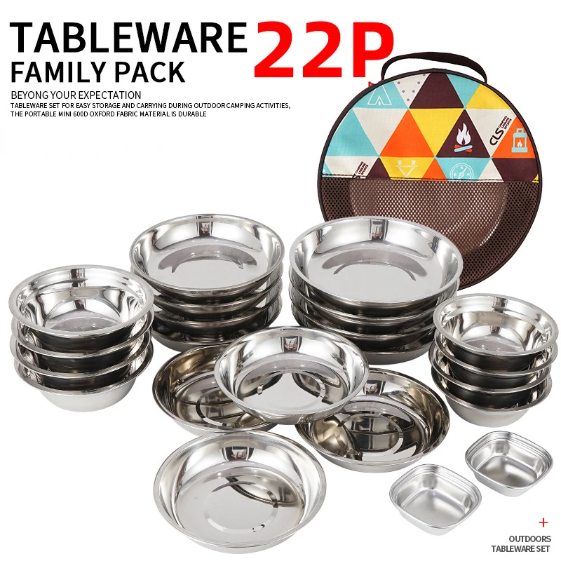 Ensemble de vaisselle de campi - Camping Cooking Dining Set avis et prix