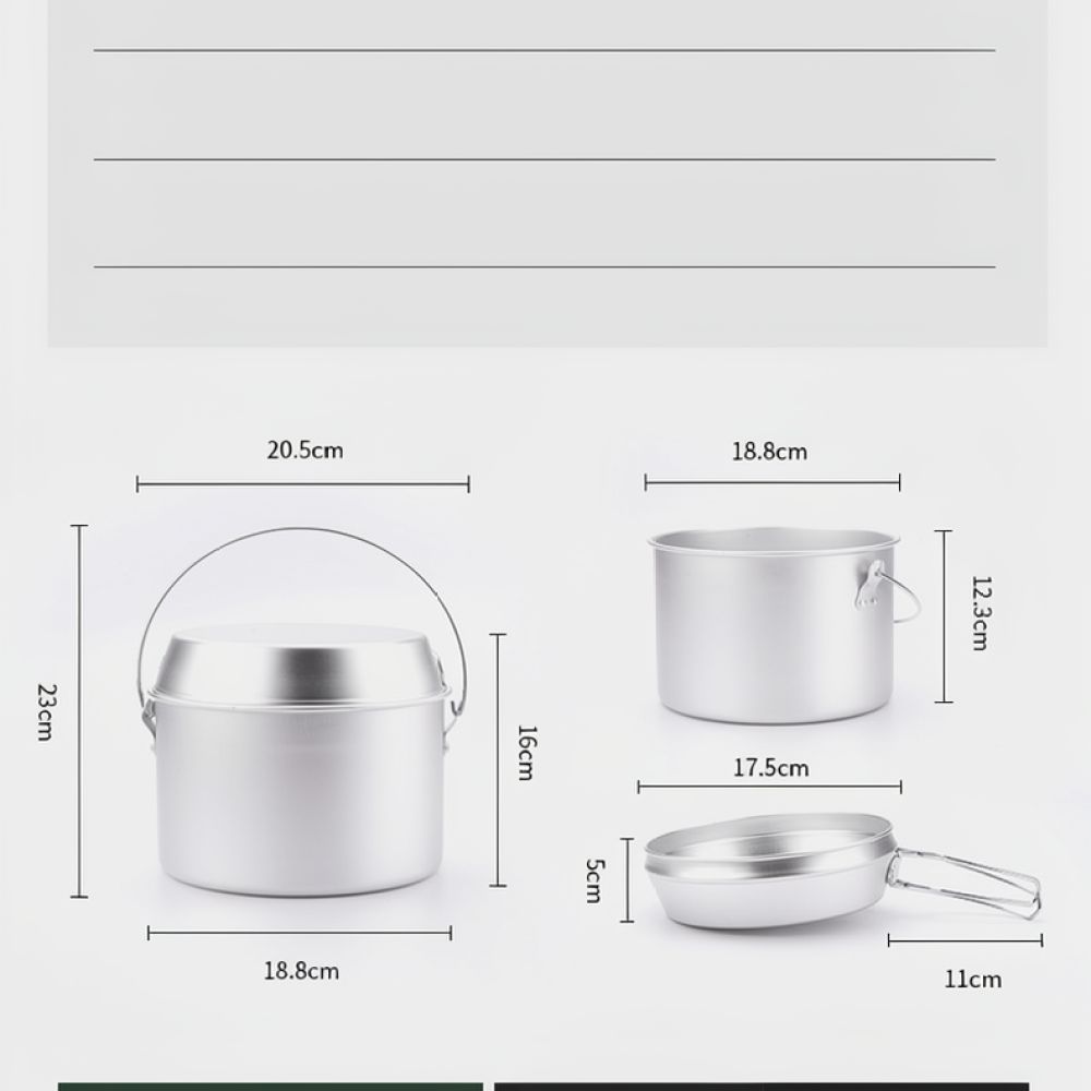 Ensemble de batterie de cuisin - Camping Cooking Dining Set avis et prix